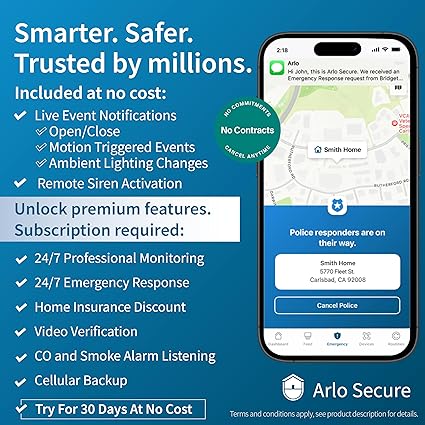 Home Security System with Wired Keypad & Pro 3 Floodlight Bundle