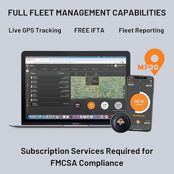 My20 ELD - Truck GPS Tracking, FMCSA Compliant, 9-pin J1939, 6-pin J1708, OBD-II Diagnostic Ports